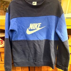 Nike Kids Blue and Black Sweatshirt